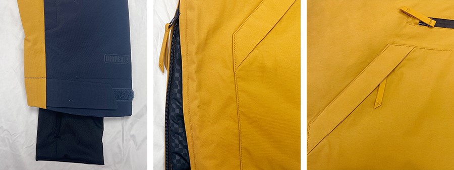 snowboard jacket detail